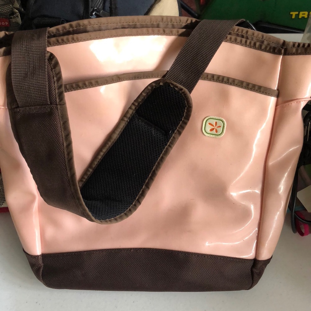 Fleurville pink diaper bag